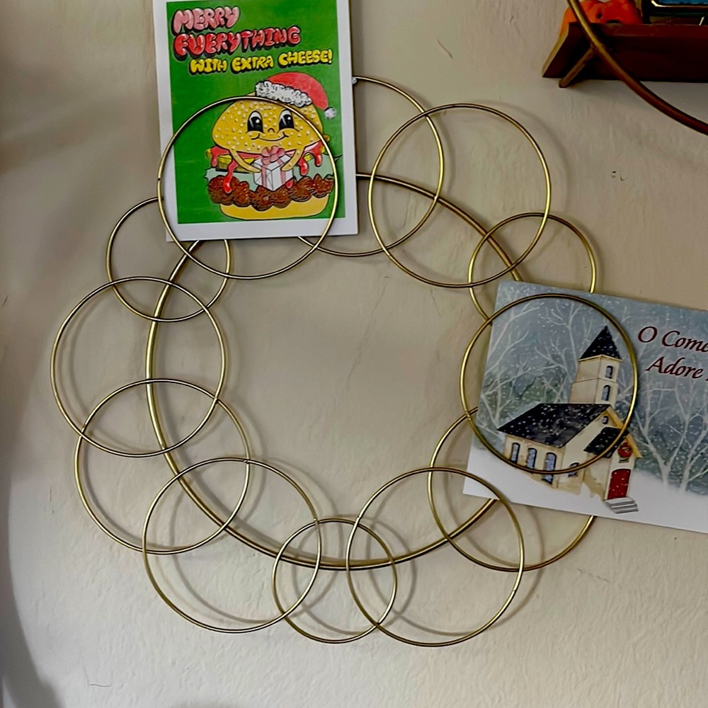 Gold photo / card holder display
